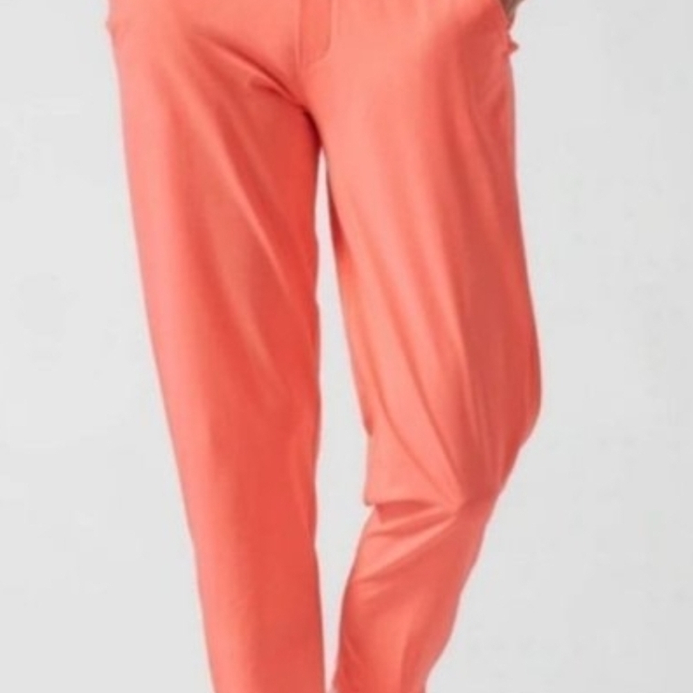 Athleta Vibrant Coral Track Pants